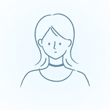 短い髪の男性が描かれた線画スタイルのイラストアイコン